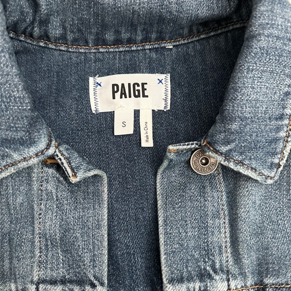 Paige Aveline Denim Jacket Size Small - Picture 4 of 9